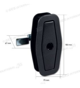 Black FIAT STS Salino Lock without Cylinder and Keys