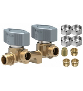 TRUMA 2-way gas valve block 10 mm gray knobs