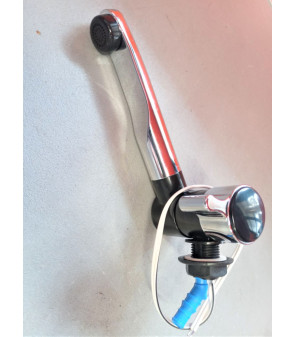 COMET faucet with black/chrome microswitch