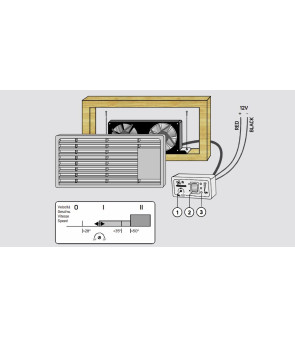 CBE 2 VENT P292-2 GRAUER KÜHLVENTILATOR