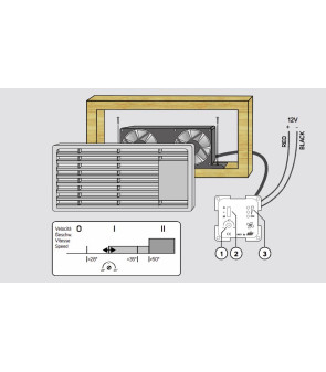 KÜHLSCHRANKVENTILATOR CBE 2 VENT MCV2 BRAUN