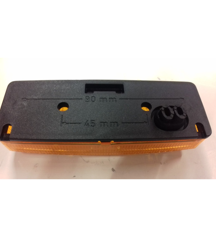 Cantilevered orange side light 110X40 mm