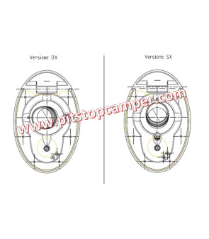 FAP Bravo SX water filler Ø 35 white no key - 9120