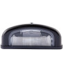 Cantilevered black license plate light from HELLA