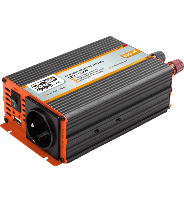 VECHLINE INVERTER 600W ALMOST SINE 12V/230V