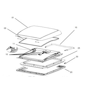 Komplette Kuppel mit Dichtung Mini-Heki/Mini-Heki Plus - BG1424