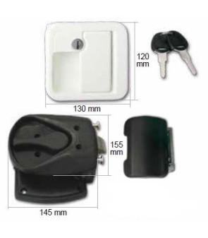Kit antivol serrure blanche FAP M1 CEE avec cylindre et clé