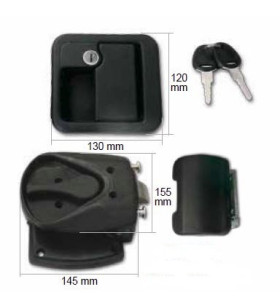 FAP 1059KIT28E Kit antiscasso serratura nera M1 CEE con chiave