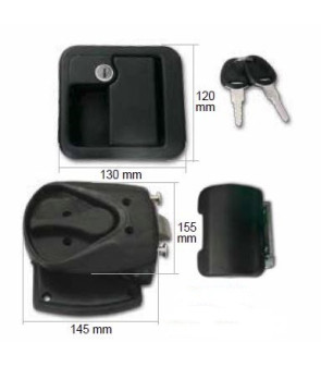 FAP 1059KIT28E Kit antiscasso serratura nera M1 CEE con chiave