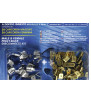 Kit 40 flat terminals 6.3 x 8 mm with double coupling - Blue