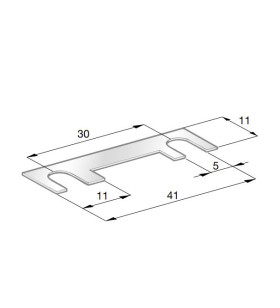 10 pieces 40A STRIP tape fuse pitch 30 mm