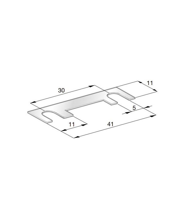 10 piezas 100A STRIP cinta fusible paso 30 mm