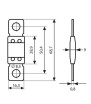 Fusible MaxiVal 80A pas 50 mm - 12 / 32V