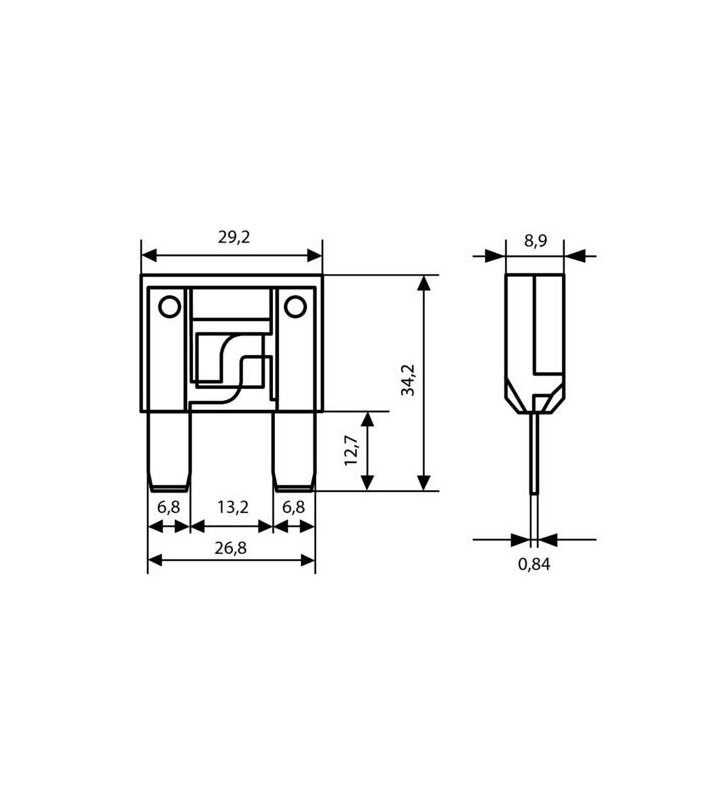 Maxi lamellar fuse, 12 / 32V - 100A