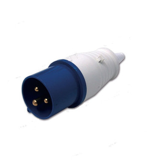 Straight mobile plug IP44 16A 2P + E 230V