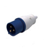 Straight mobile plug IP44 16A 2P + E 230V