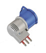 Domestic plug / CEE socket adapter 16A 2P + T