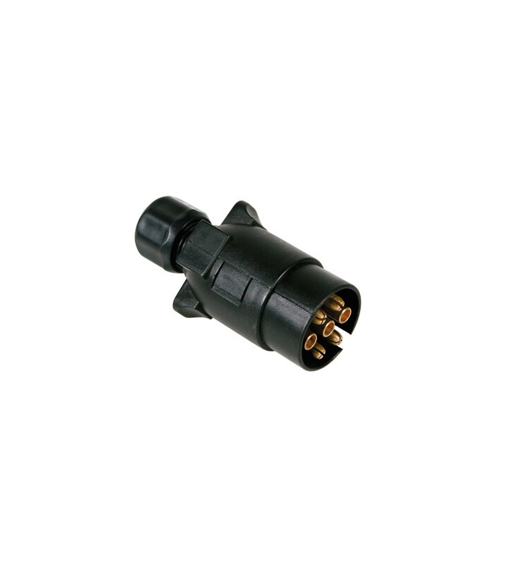 7-pole plug, self-locking closure