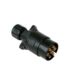 7-pole plug, self-locking closure