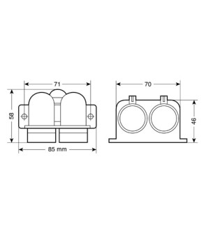 PRISE ALLUME DOUBLE 12 / 24V EXT-4