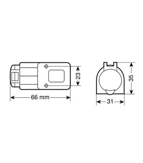 DIN 12 / 24V EXT-5 STECKDOSE
