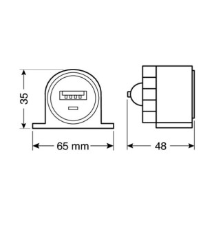 UNIVERSAL 12 / 24V USB SOCKET