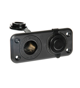 SERIEEXT2 "WATERPROOF DOUBLE SOCKET 12 / 24V"