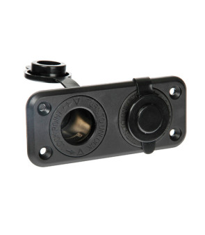 SERIEEXT2 "WATERPROOF DOUBLE SOCKET 12 / 24V"