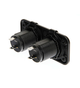 SERIEEXT2 "WATERPROOF DOUBLE SOCKET 12 / 24V"