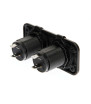 SERIEEXT2 "WATERPROOF DOUBLE SOCKET 12 / 24V"