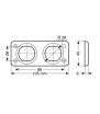 DOUBLE PANEL FOR EXT SERIES SOCKETS