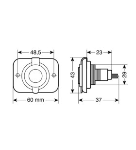 EXT6 SERIES "DIN 12 / 24V SOCKET"