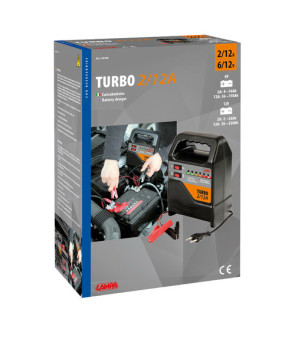CARGADOR DE BATERIAS LAMPA TURBO 12" ROHS 12A - 12V"