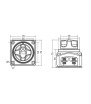 BATTERY DISCONNECT SWITCH 3 positions 300A LAMPA 12/50V