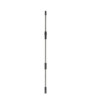 LAMPA telescopic handle in stainless steel - 115-200 cm