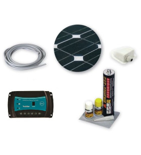 Kit solare 100W regolatore 1 batteria VECHLINE