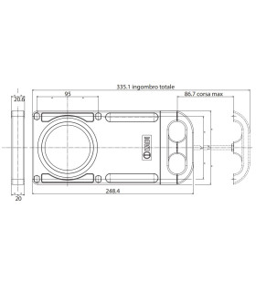 Complete valve 3 Zadi female flange