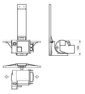 STRUTT ANC CINT X COMBI H 1265MM MM CON CORREAS AJUSTADAS