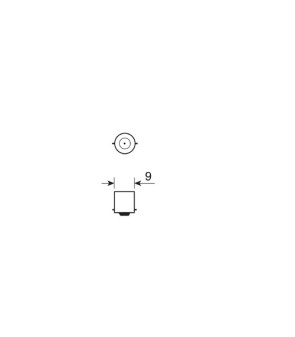 COPPIA LAMPADE BA9S LED BIANCO 12V - 6000K