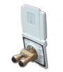 External water connection with hot/cold water mixer and shower head - quick couplings - 1.5 m hose