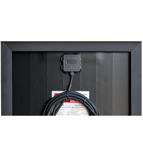 Mono solar panel 185W BLACK SOLAR NDS integrated brackets wired