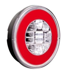ROUND REAR LAMP 12 / 24V LED 3 FUNCTIONS
