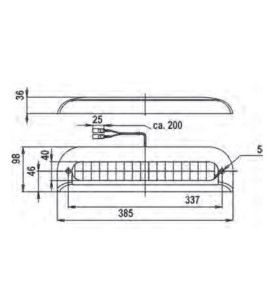 JOKON Drittes Bremslicht 32 LEDs 385x98x36