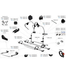 Carry-Bike PRO C BLACK with FIAMMA brackets