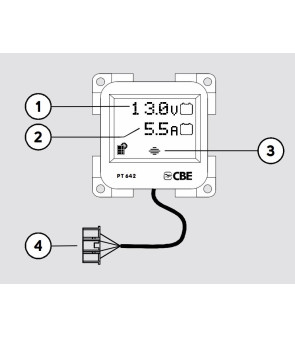Pannello TEST CBE PT642 x regolatore PRS300 - PBS90 - PRM350 grigio TOUCH