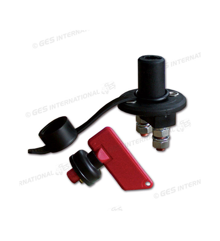 100 A battery switch with removable key