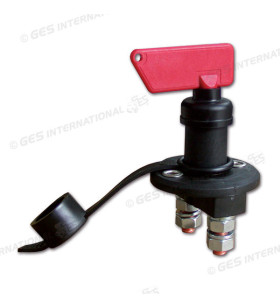 100 A battery switch with removable key