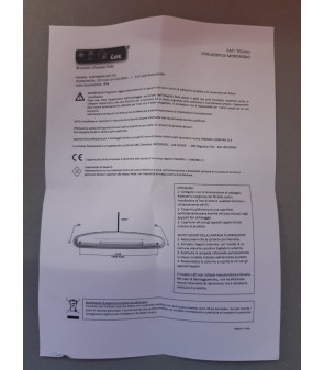 Plafoniera a led x esterno LUX 172 IP54 grigia