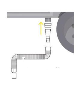 HABA Manguera extensible para aguas residuales