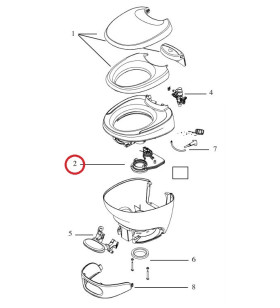 Ki Toilet mechanism AQUA MAGIC BRAVURA THETFORD 31111